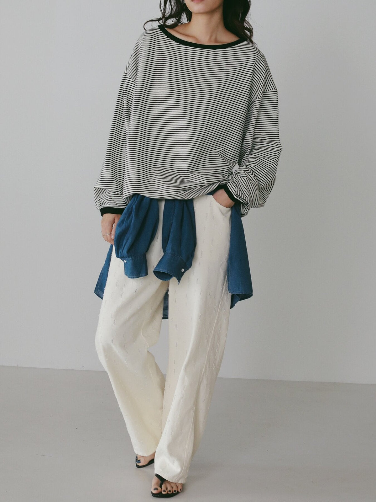 【CHIGNON 2027 PRE-SPRING】ボーダースウェットPO - 12月中旬頃発送 - Champdelarose