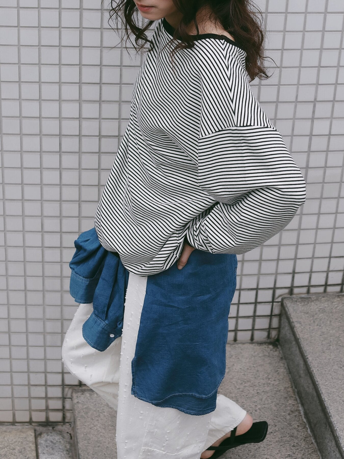 【CHIGNON 2027 PRE-SPRING】ボーダースウェットPO - 12月中旬頃発送 - Champdelarose