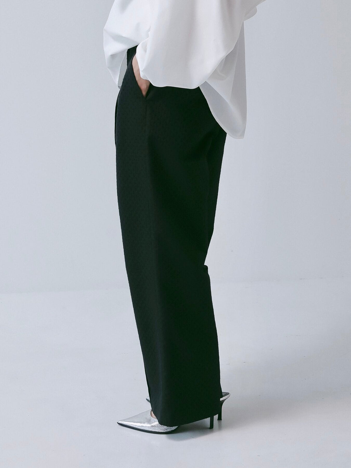 【CHIGNON 2027 PRE-SPRING】ドットジャカードタックPT - 12月下旬頃発送 - Champdelarose