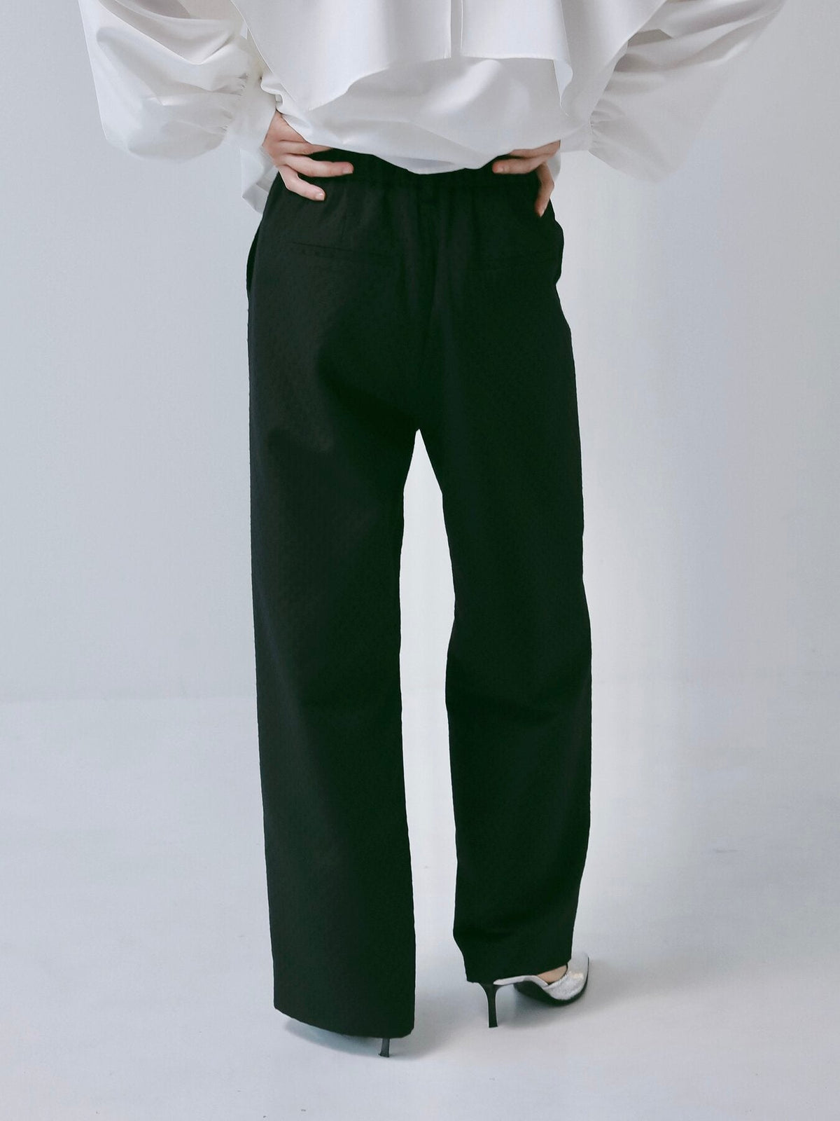 【CHIGNON 2027 PRE-SPRING】ドットジャカードタックPT - 12月下旬頃発送 - Champdelarose