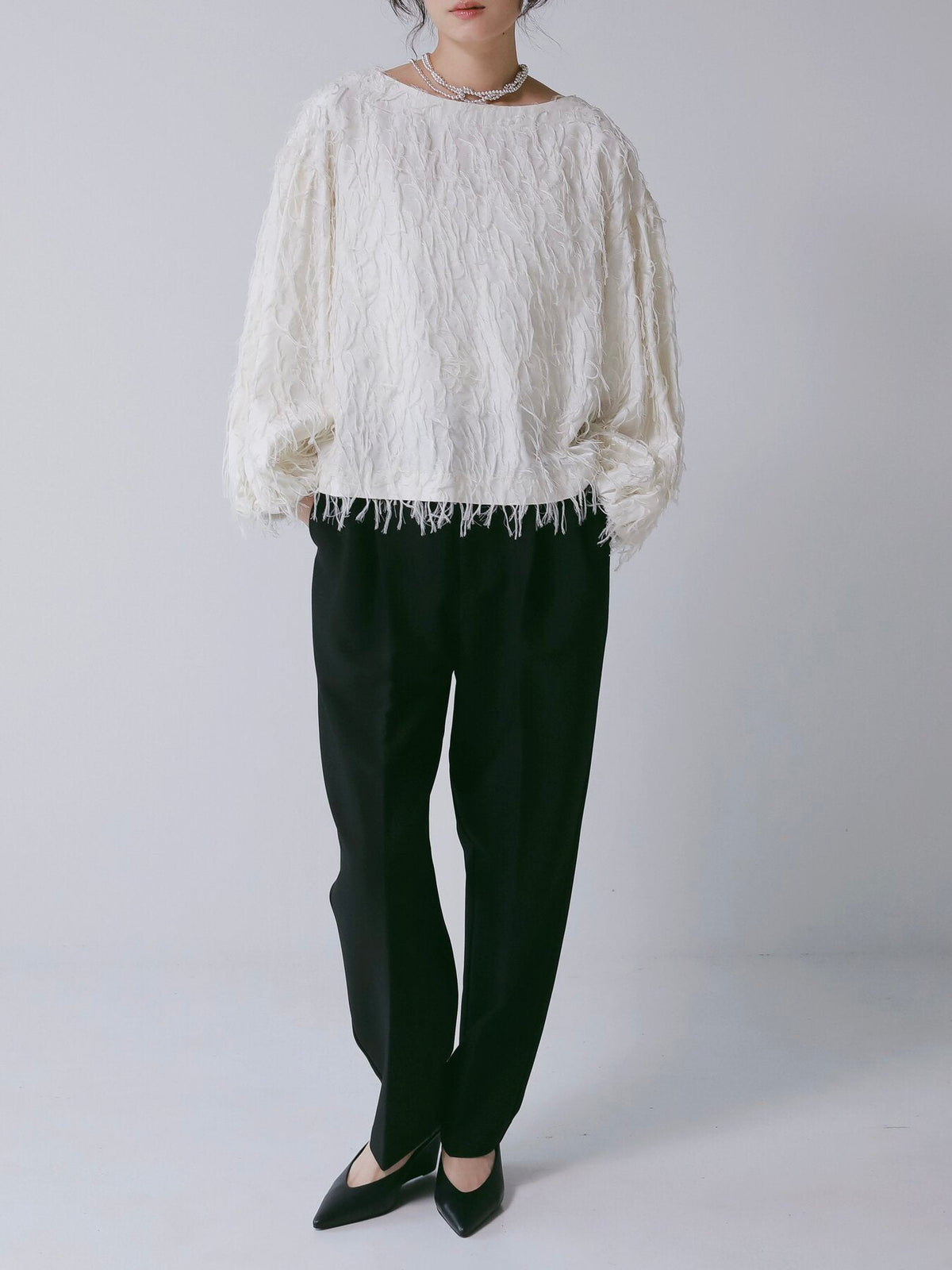 【CHIGNON 2027 PRE-SPRING】ソフトツイルテーパードPT - 12月下旬頃発送 - Champdelarose