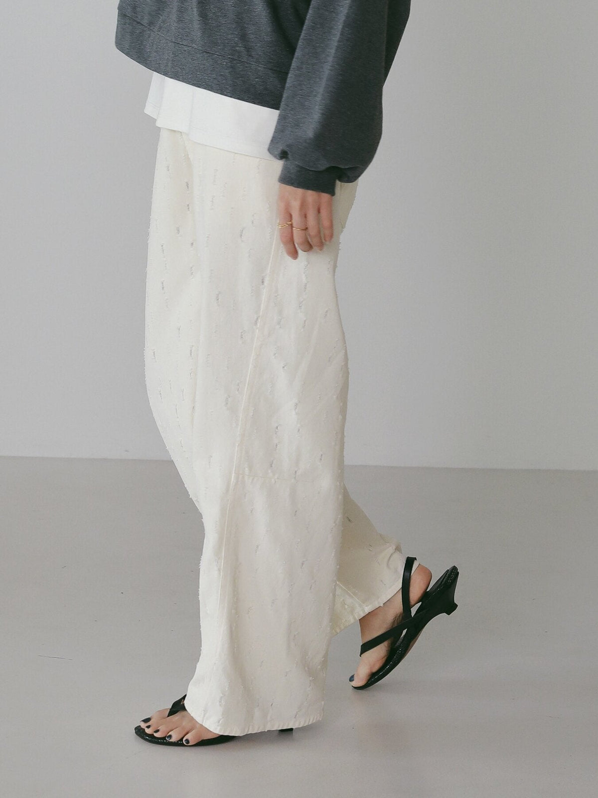 【CHIGNON 2027 PRE-SPRING】クラッシュアジャストPT - 12月中旬頃発送 - Champdelarose