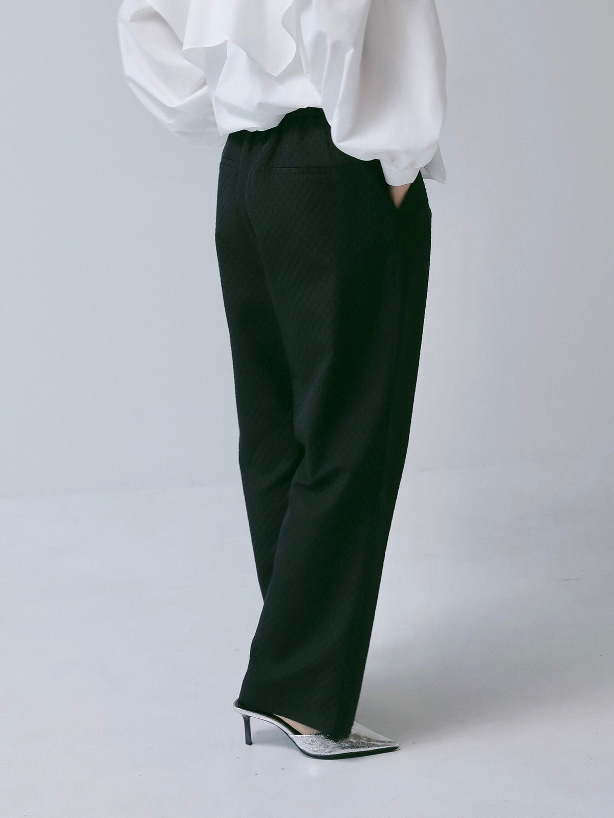 【CHIGNON 2027 PRE-SPRING】ドットジャカードタックPT - 12月下旬頃発送 - Champdelarose