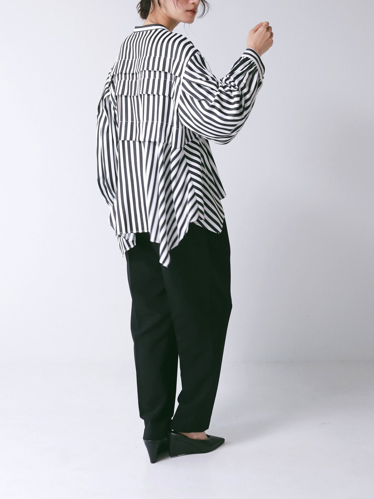 【CHIGNON 2027 PRE-SPRING】ストライプイレヘムSH - 12月下旬頃発送 - Champdelarose