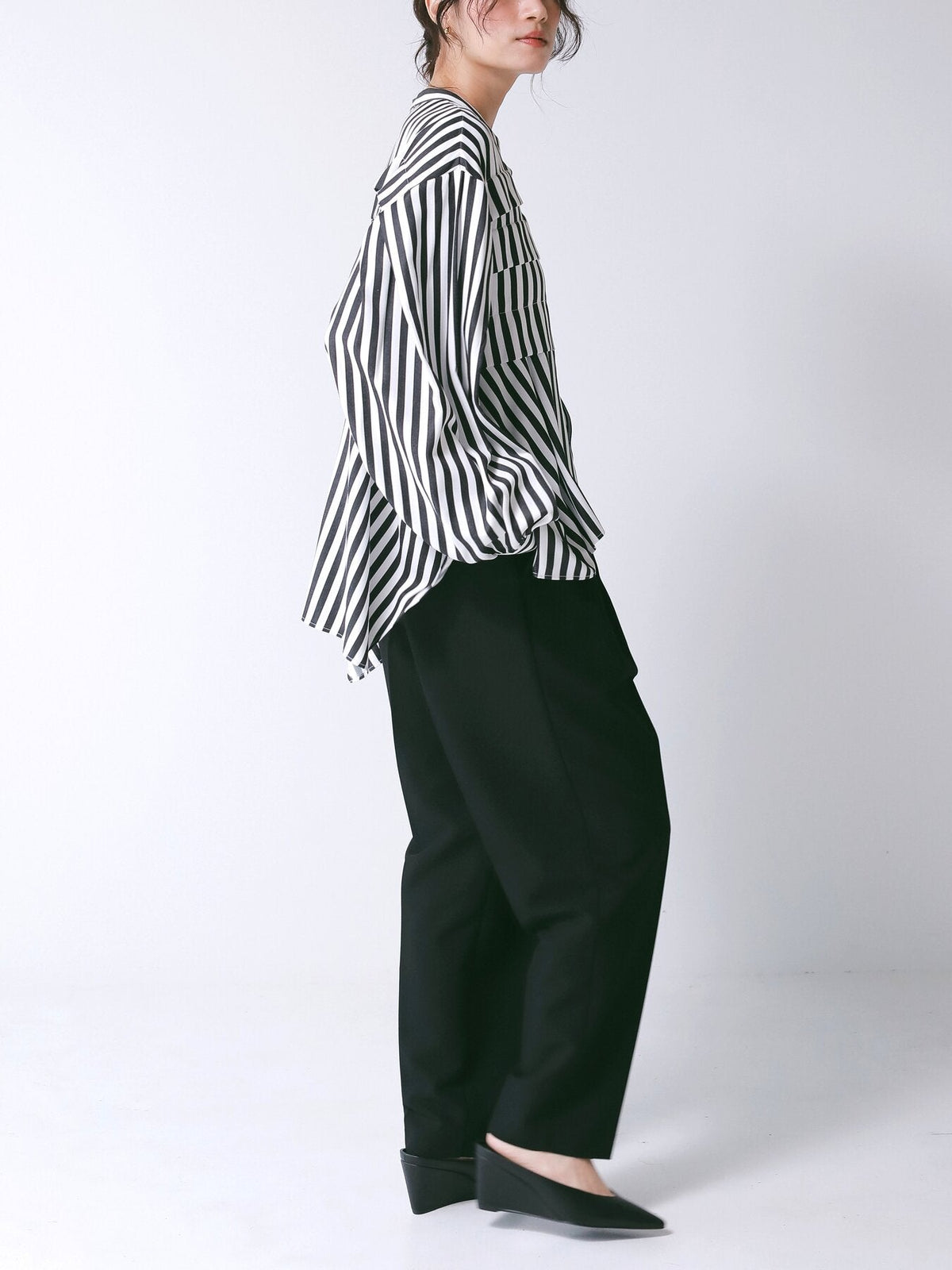 【CHIGNON 2027 PRE-SPRING】ストライプイレヘムSH - 12月下旬頃発送 - Champdelarose