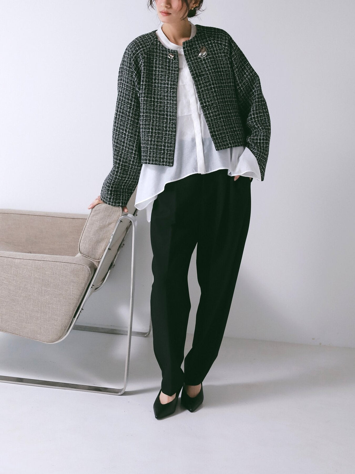 【CHIGNON 2027 PRE-SPRING】シアーツイルイレヘムSH - 12月下旬頃発送 - Champdelarose
