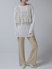 【CHIGNON 2027 PRE-SPRING】シアーベロアロンTEE - 12月中旬頃発送 - Champdelarose