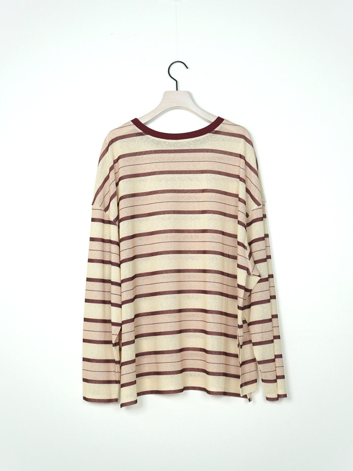 【CHIGNON 2027 PRE-SPRING】シアーランダムボーダーTEE - 12月中旬頃発送 - Champdelarose