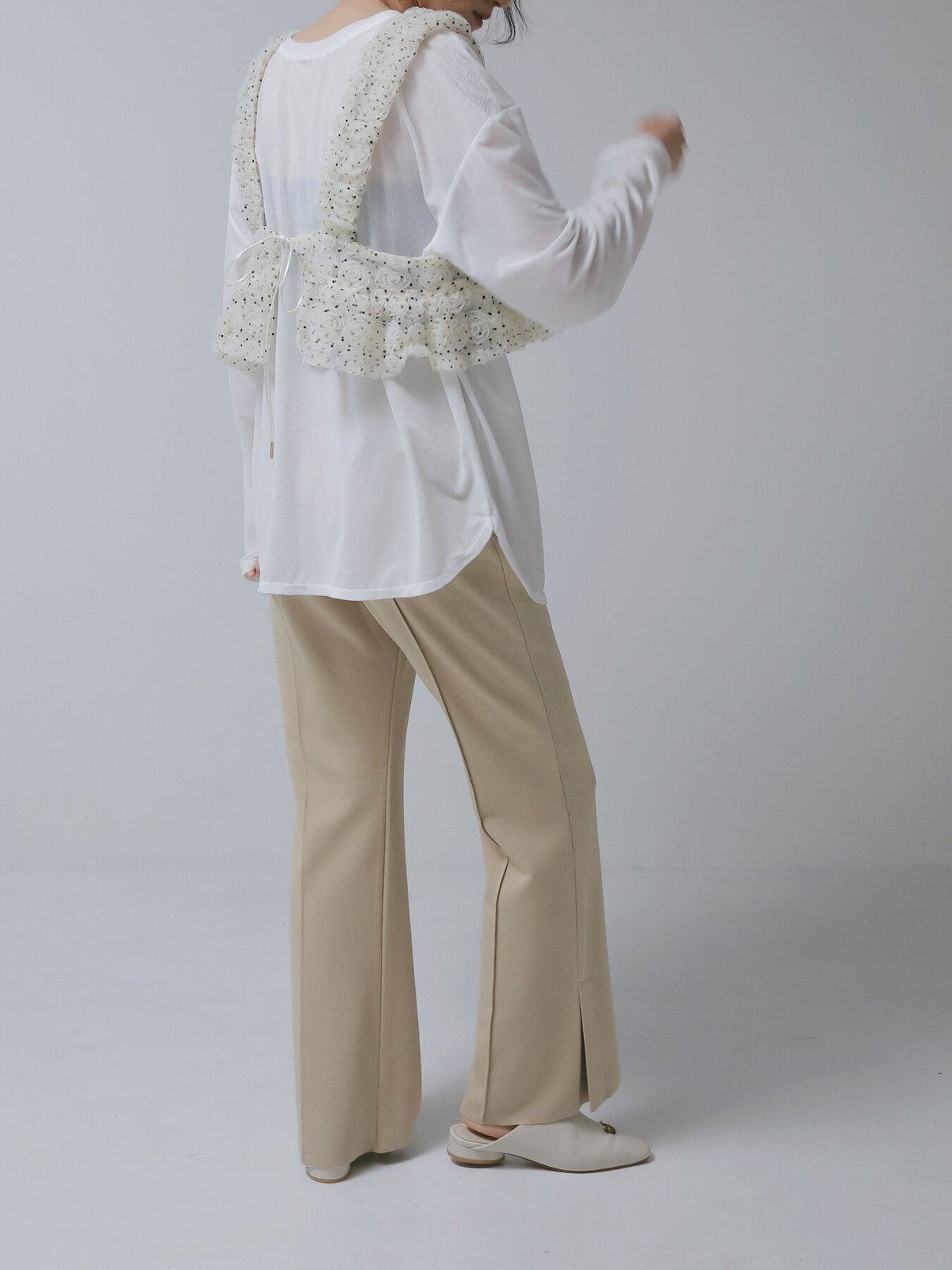 【CHIGNON 2027 PRE-SPRING】シアーベロアロンTEE - 12月中旬頃発送 - Champdelarose
