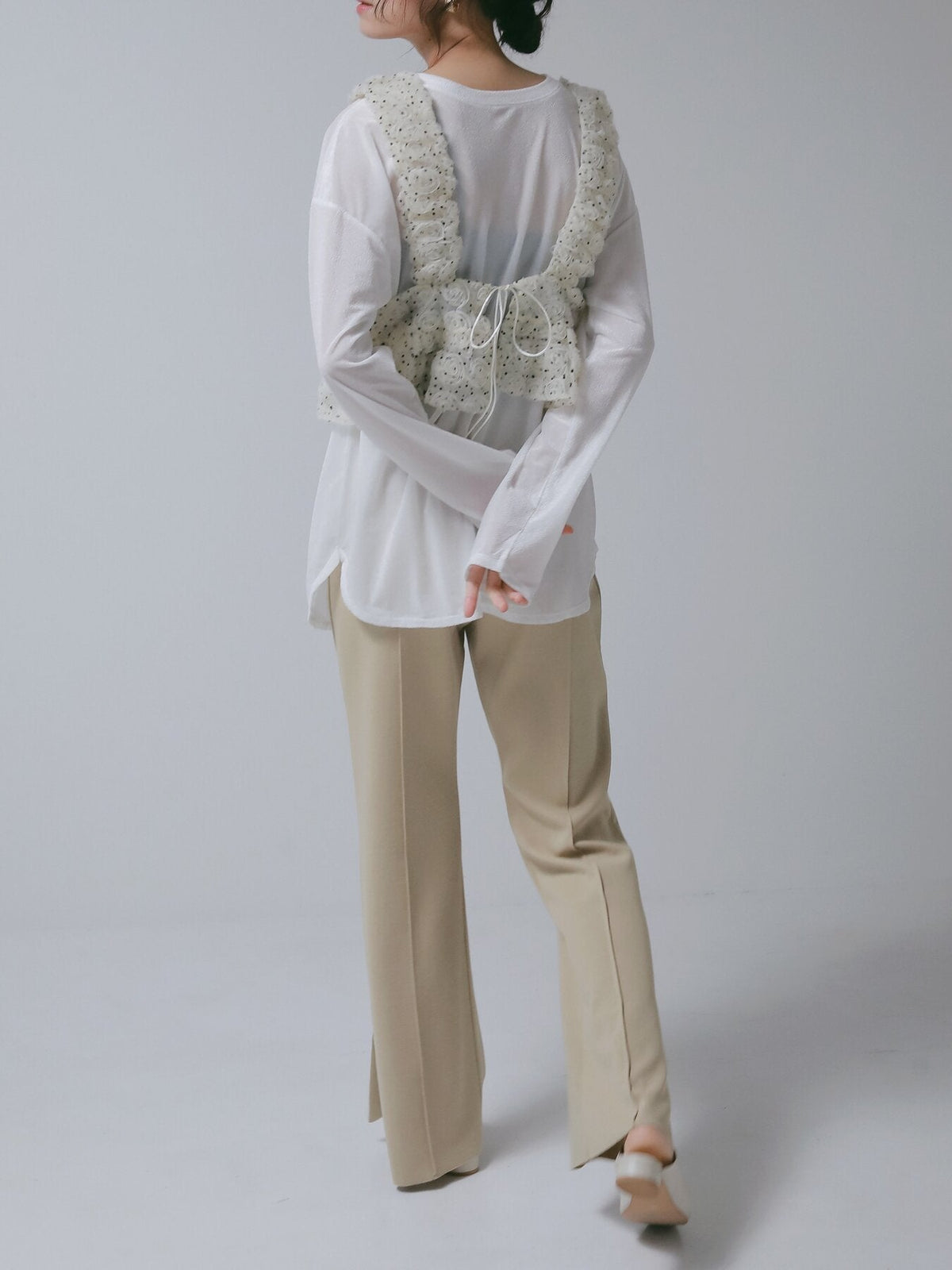 【CHIGNON 2027 PRE-SPRING】シアーベロアロンTEE - 12月中旬頃発送 - Champdelarose