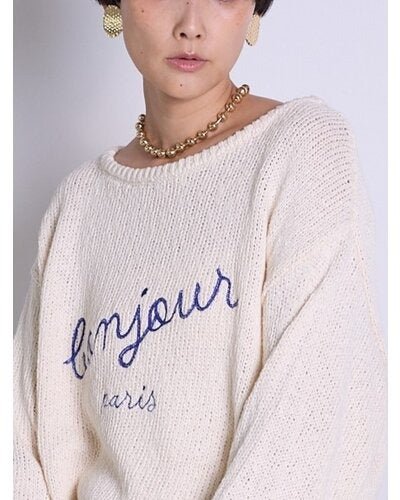 【CHIGNON】ウェイビープレートピアス - Champdelarose
