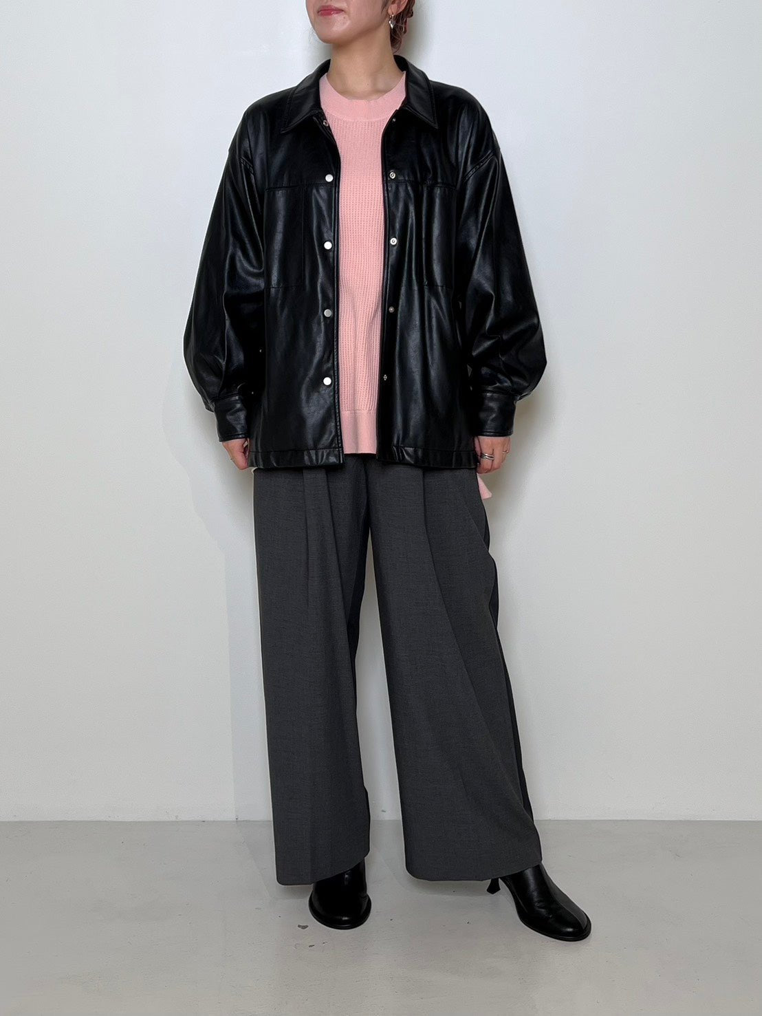 【CHIGNON ReSTOCK】フェイクレザーJKT - Champdelarose