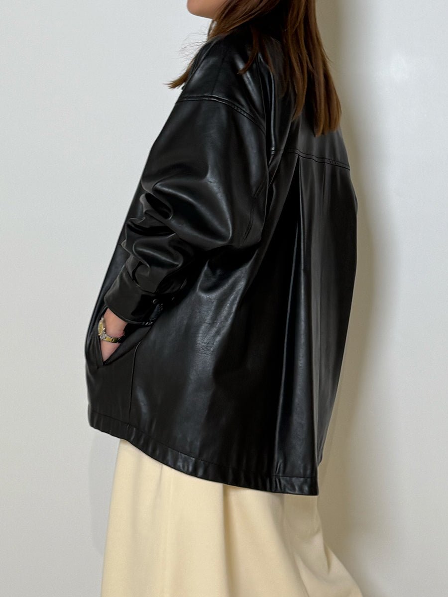 【CHIGNON ReSTOCK】フェイクレザーJKT - Champdelarose