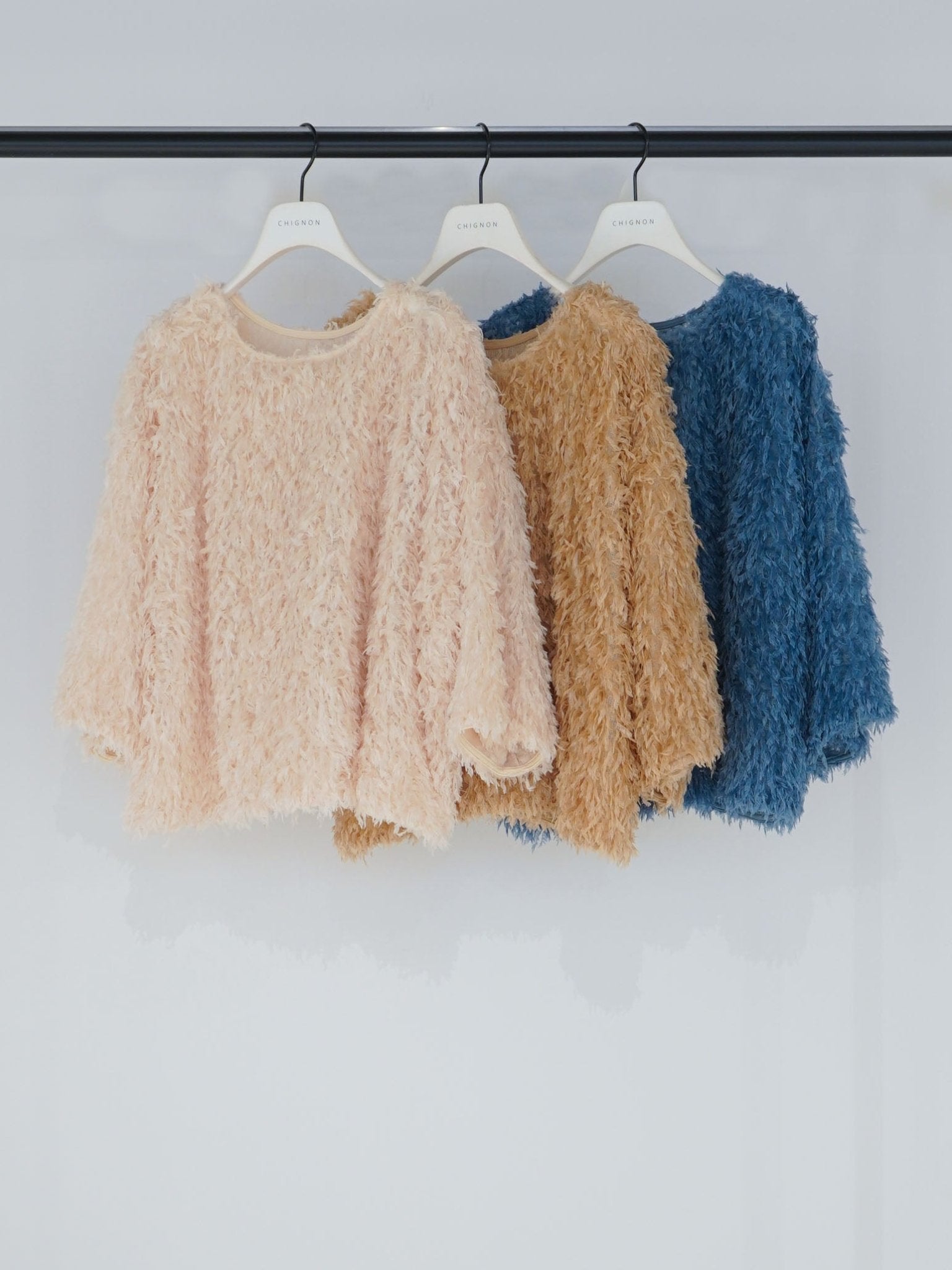 【CHIGNON ReSTOCK】フェザーフリンジルーズT - Champdelarose