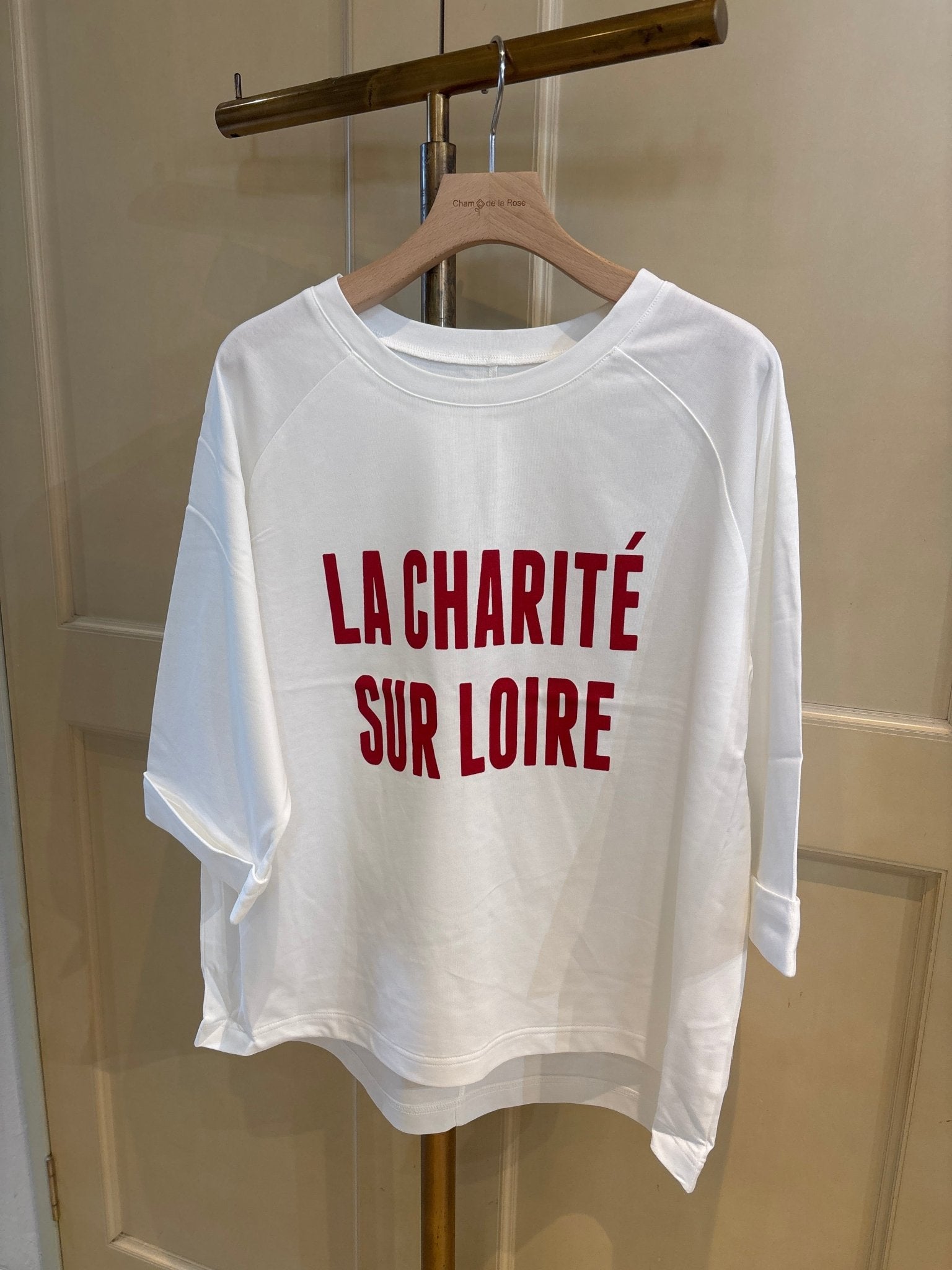 【CLOCHE】七分袖ロールアップTシャツ - Champdelarose