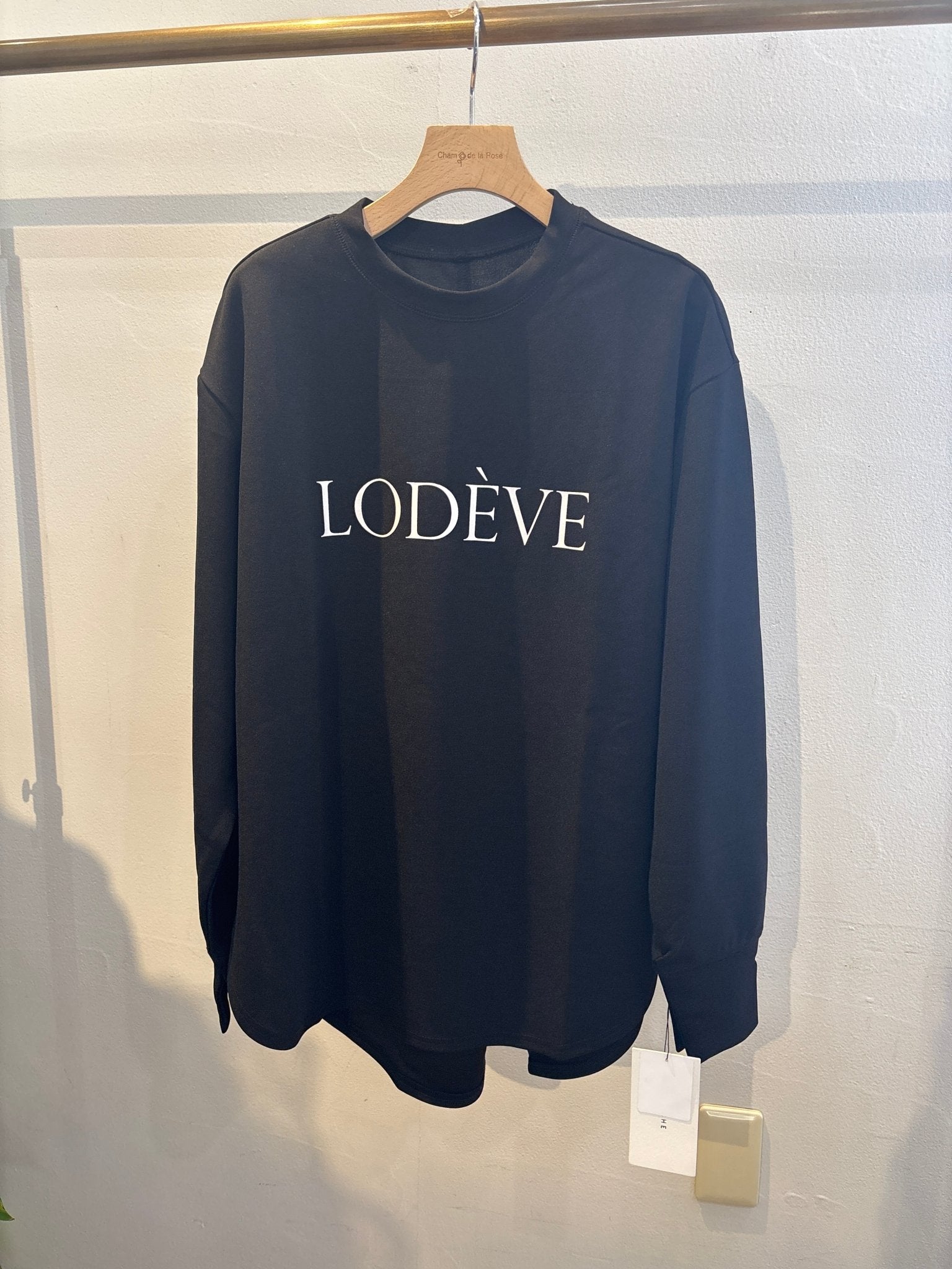 【CLOCHE】カットジョーゼットロゴ長袖T - Champdelarose