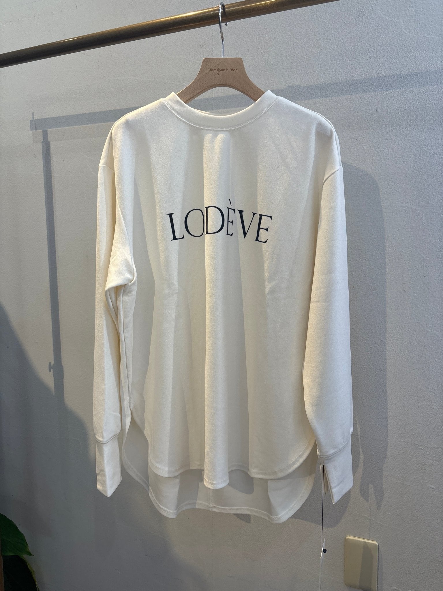 【CLOCHE】カットジョーゼットロゴ長袖T - Champdelarose