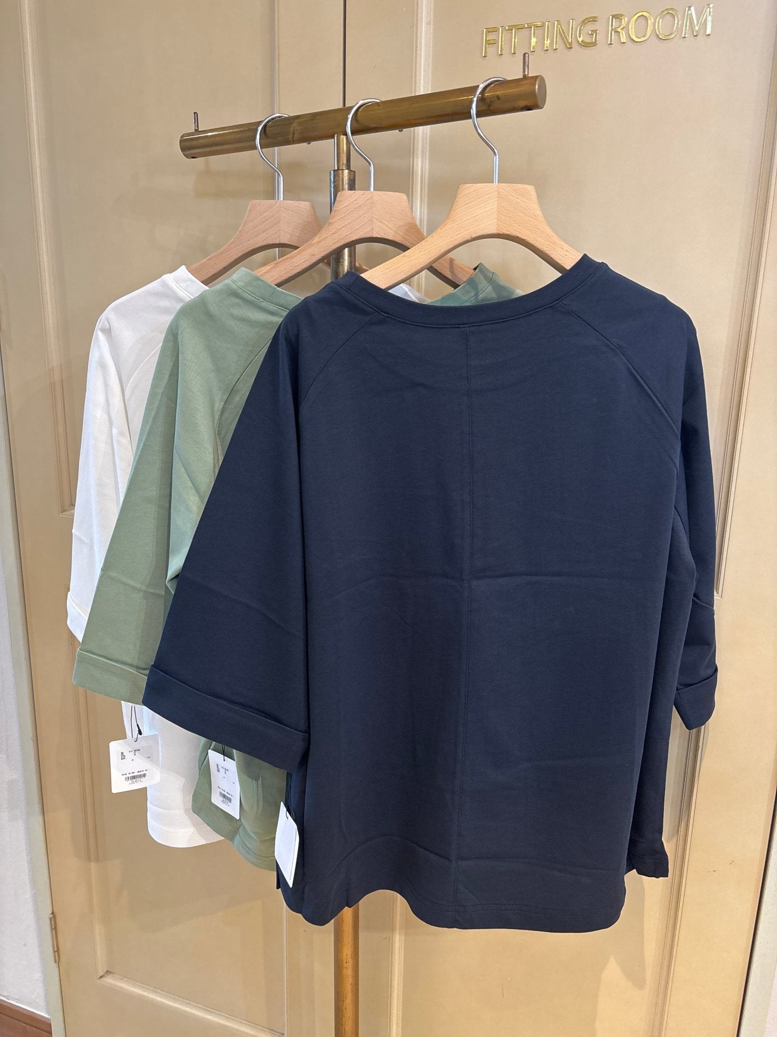 【CLOCHE】七分袖ロールアップTシャツ - Champdelarose