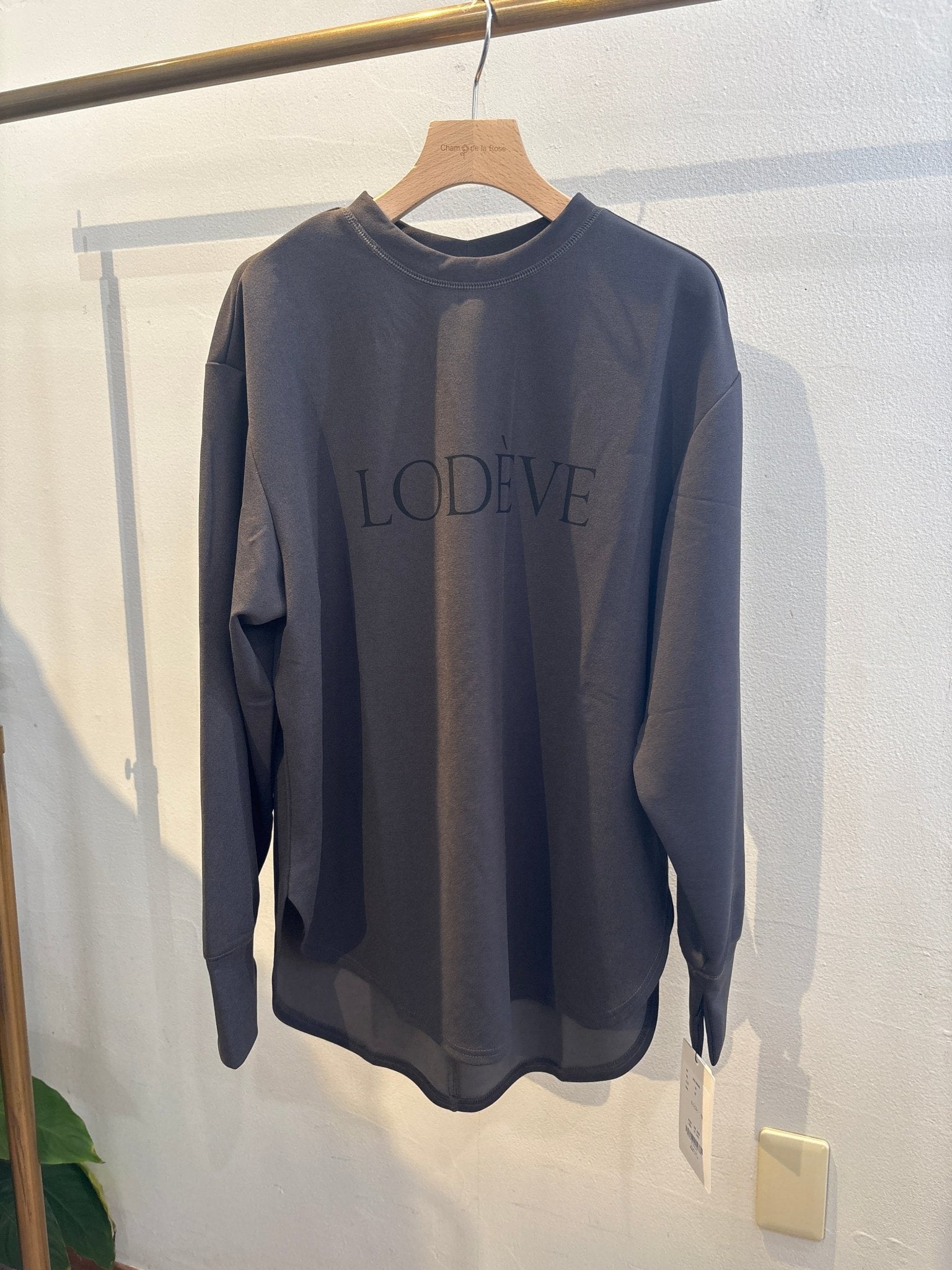 【CLOCHE】カットジョーゼットロゴ長袖T - Champdelarose