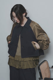 【CYAN 2026 AW VOL.2】ミリタリースリーブショートブルゾン - 10月下旬頃発送 - Champdelarose