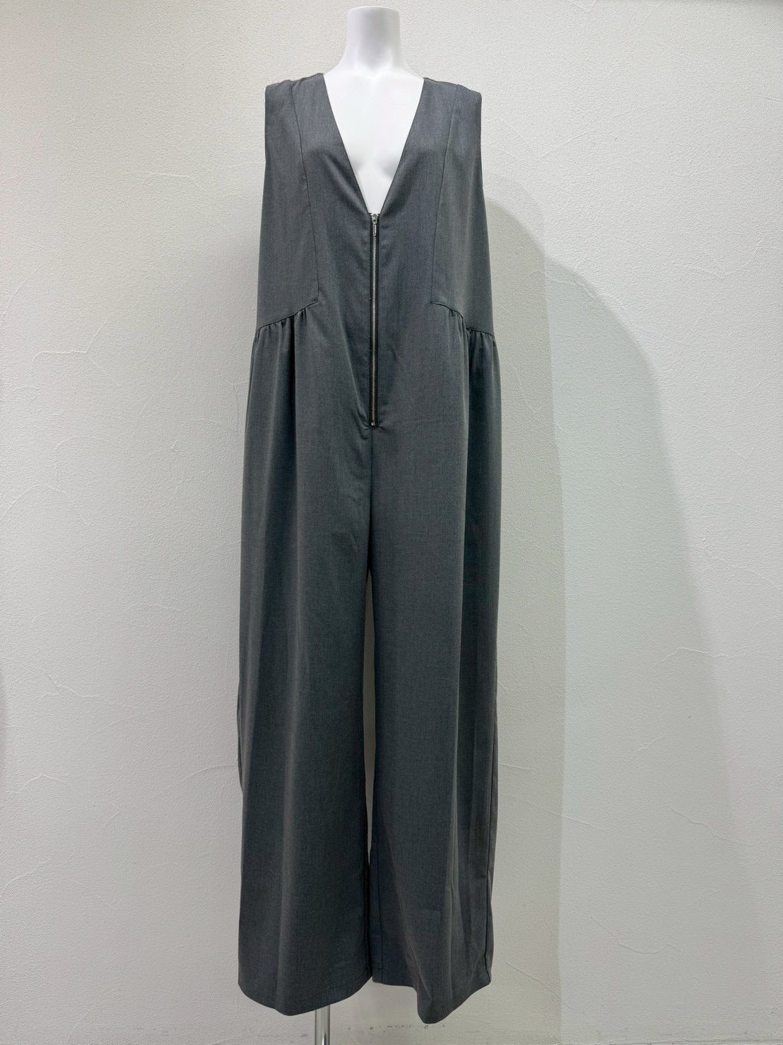 【CYAN 2026 AW VOL.2】シャギーコンビパッチギャザーサロペ - 10月下旬頃発送 - Champdelarose
