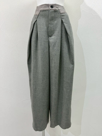 【CYAN 2026 AW VOL.2】タックベルトウーリーワイド - 10月下旬頃発送 - Champdelarose