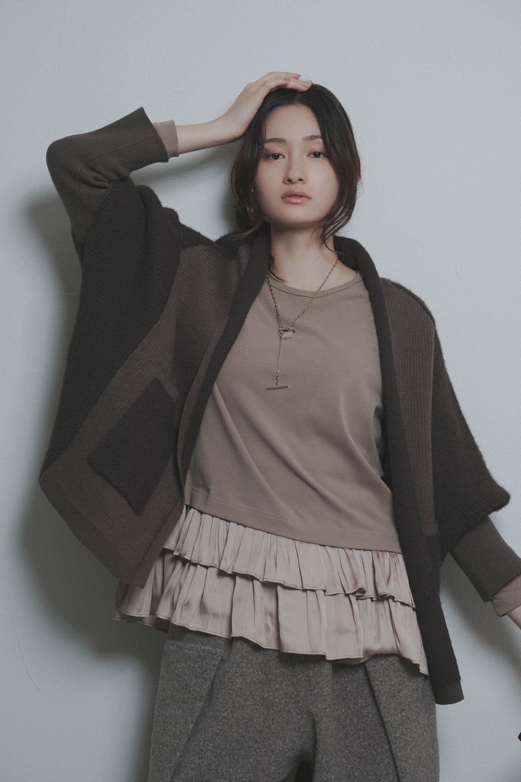 【CYAN 2026 AW VOL.2】シャギードルマンリブカーデ - 10月下旬頃発送 - Champdelarose