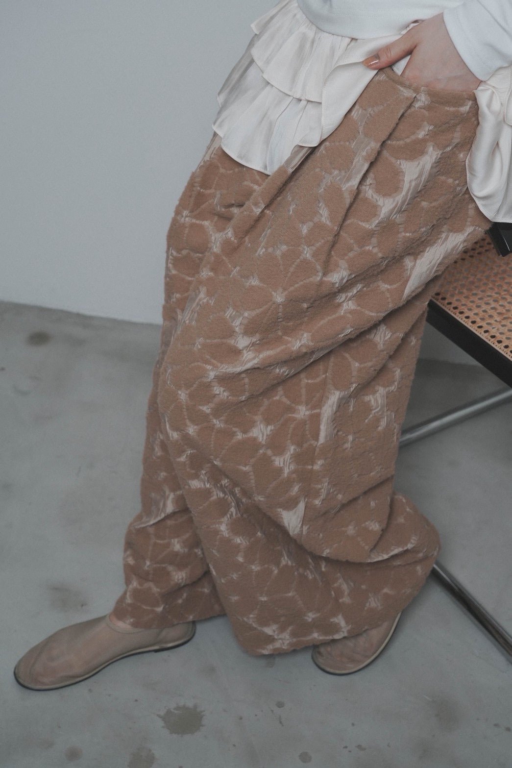 【CYAN 2026 AW VOL.2】リュクスジャガードワイド - 10月下旬頃発送 - Champdelarose