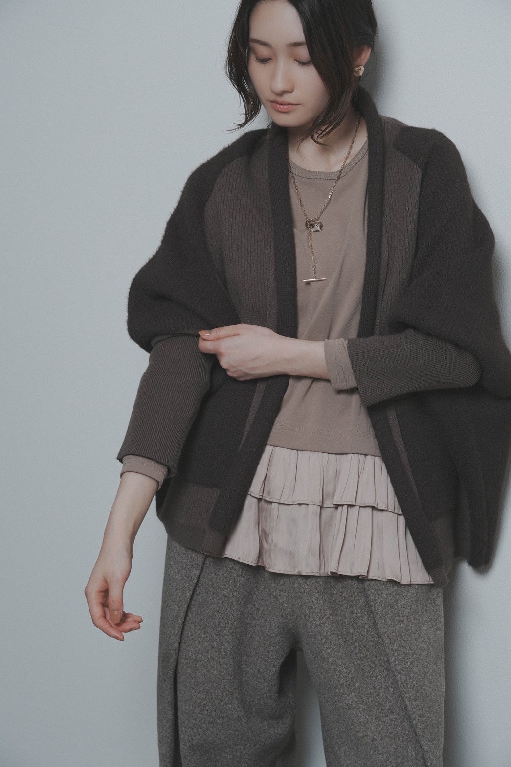 【CYAN 2026 AW VOL.2】シャギードルマンリブカーデ - 10月下旬頃発送 - Champdelarose