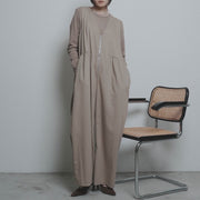 【CYAN 2026 AW VOL.2】シャギーコンビパッチギャザーサロペ - 10月下旬頃発送 - Champdelarose
