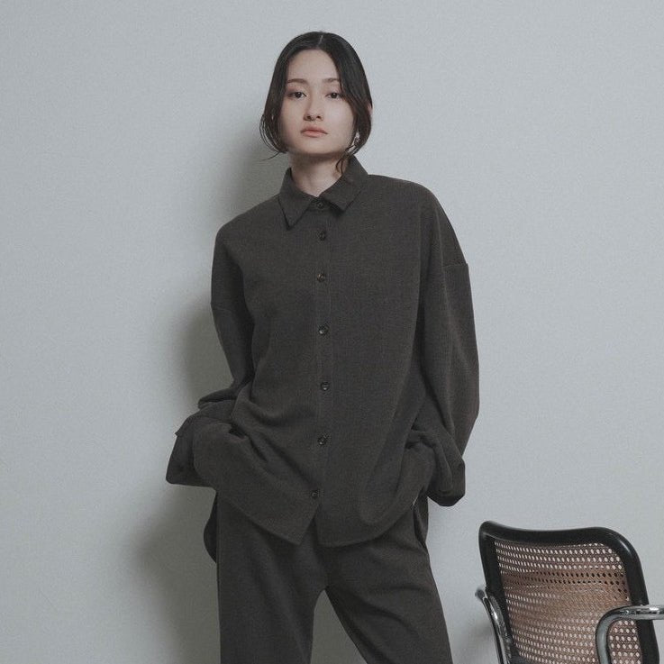 【CYAN 2026 AW VOL.2】シャギーラインウォームシャツブルゾン - 11月中旬頃発送 - Champdelarose