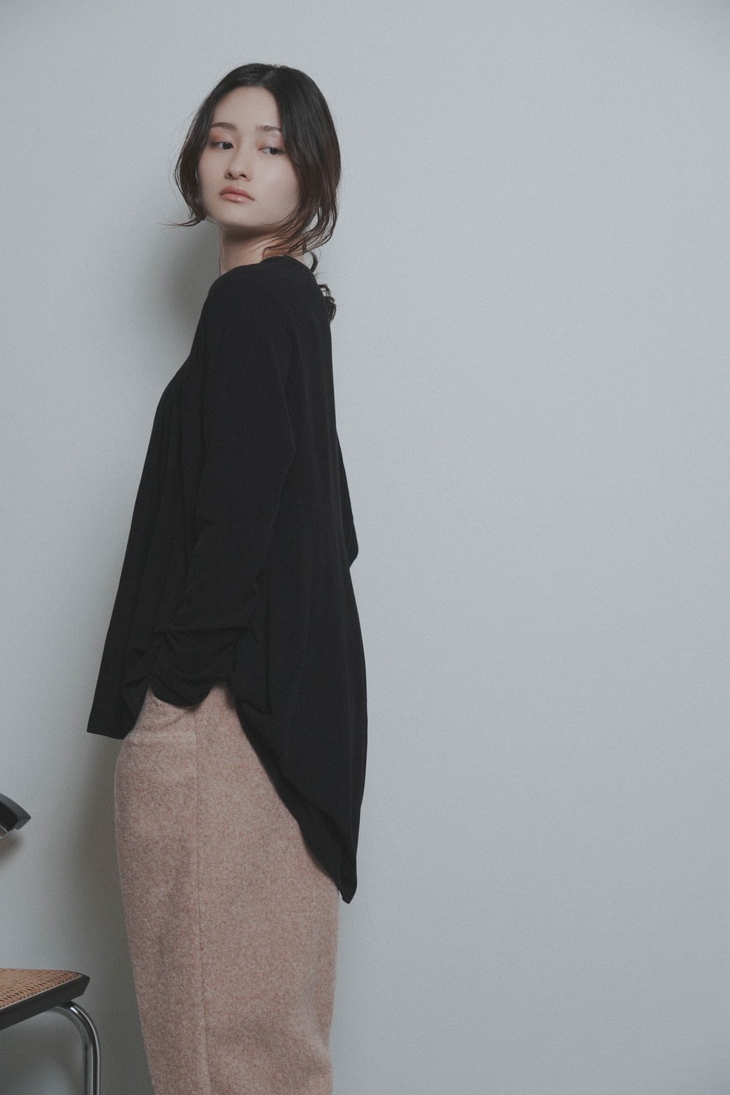 【CYAN 2026 AW VOL.2】ラウンドプリーツウォームTOPS - 10月下旬頃発送 - Champdelarose