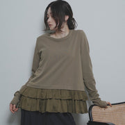 【CYAN 2026 AW VOL.2】レイヤーギャザーヘムTOPS - 10月下旬頃発送 - Champdelarose