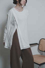 【CYAN 2026 AW VOL.2】シャツスリットウォームTOPS - 10月下旬頃発送 - Champdelarose