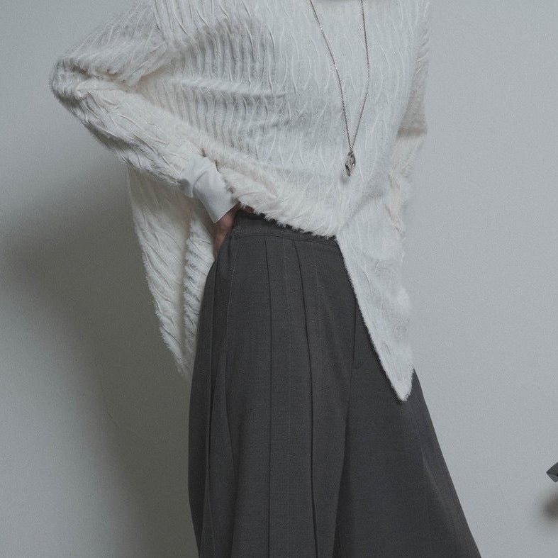 【CYAN 2026 AW VOL.2】シャギージャガードレイヤーTOPS - 10月下旬頃発送 - Champdelarose