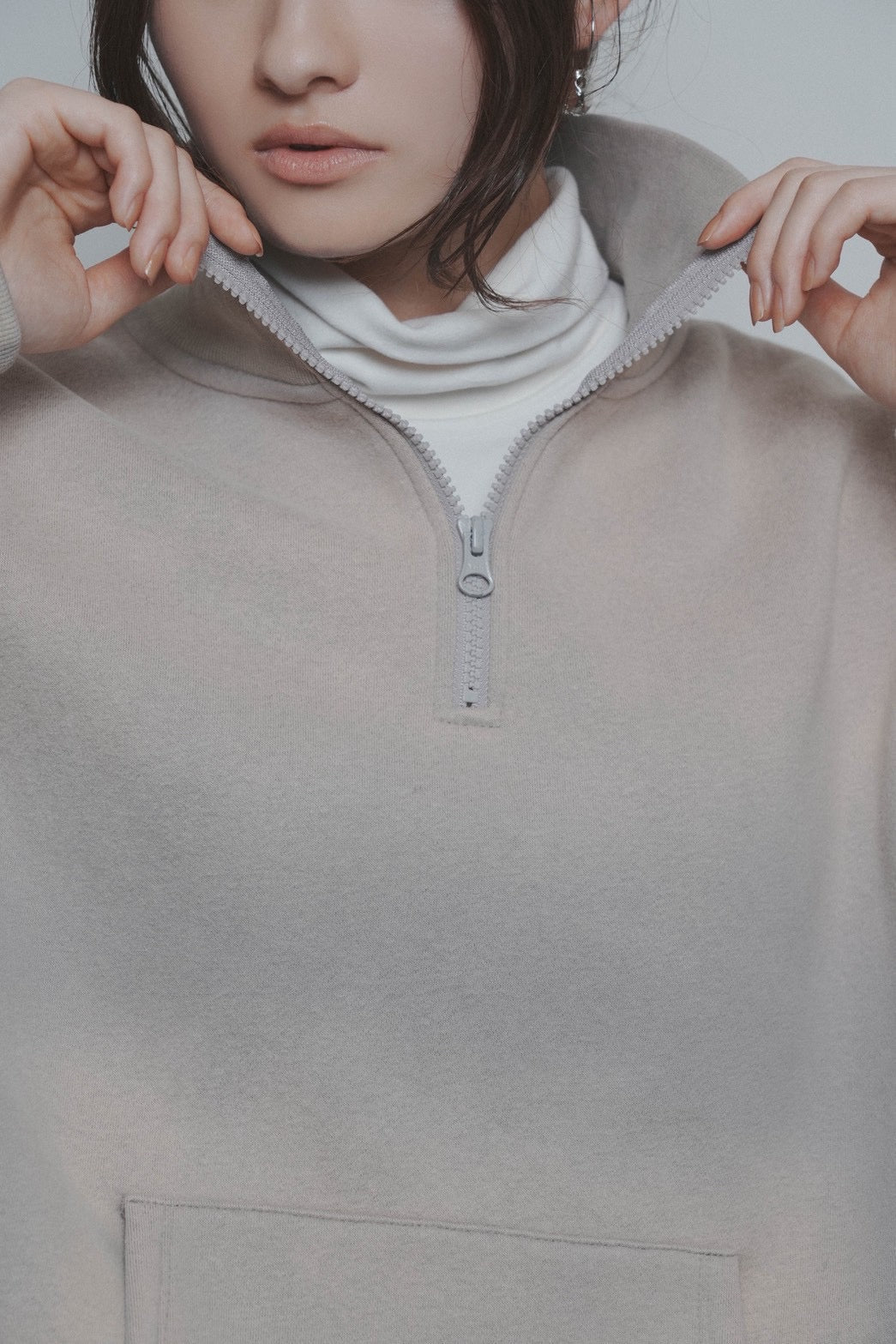 【CYAN 2026 AW VOL.2】ハンドスプレーZIPスウェット - 10月下旬頃発送 - Champdelarose