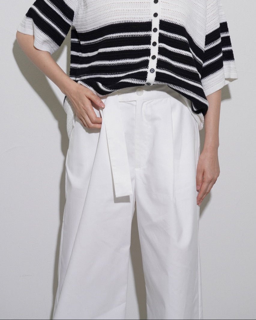 【CYAN 2026 SPRING＆SUMMER VOL.1】オーバーベルトツイルワイド - Champdelarose
