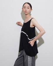 【CYAN 2026 SPRING＆SUMMER VOL.1】１ライン透かしニットタンク - Champdelarose