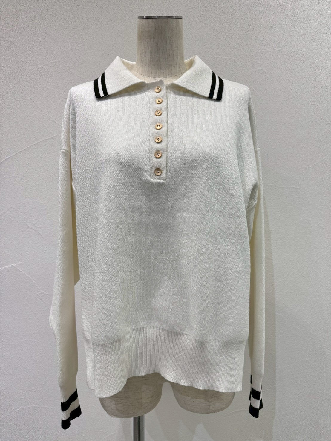 【CYAN 2026 SPRING＆SUMMER VOL.1】プレーティングニットポロ - Champdelarose