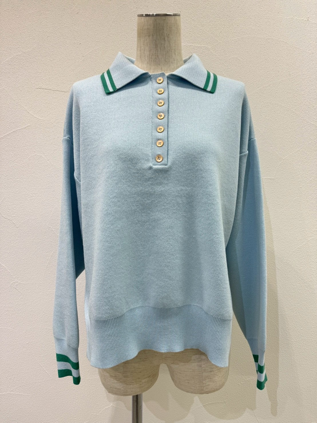 【CYAN 2026 SPRING＆SUMMER VOL.1】プレーティングニットポロ - Champdelarose