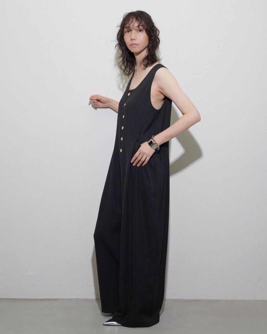 【CYAN 2026 SPRING＆SUMMER VOL.1】ギャザーポケットサロペット - Champdelarose