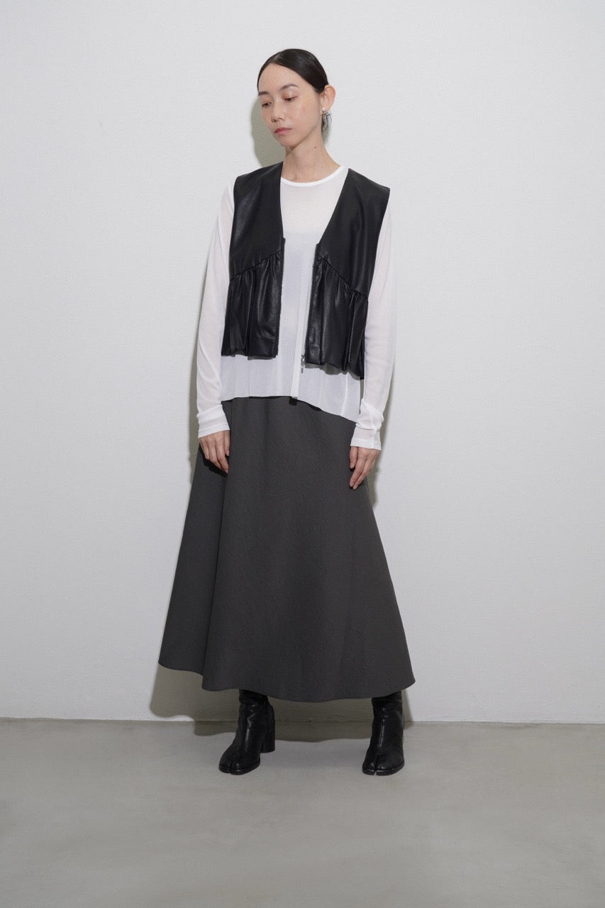 【CYAN 2026 SPRING＆SUMMER VOL.1】ヴィンテージツイルフレアスカート - Champdelarose