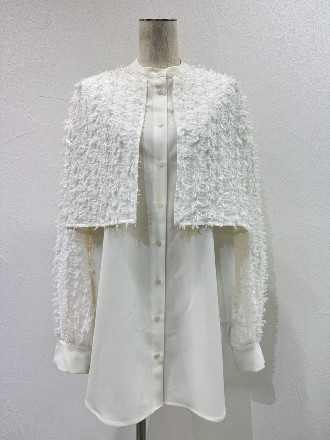 【CYAN 2026 SPRING＆SUMMER VOL.1】フリンジジャカードコンビシャツ - Champdelarose