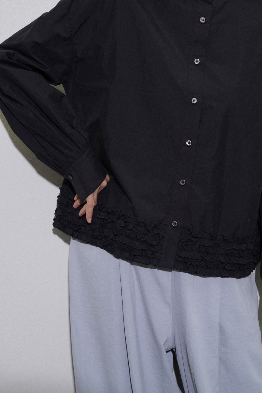 【CYAN 2026 SPRING＆SUMMER VOL.1】ヘムフリルシャツ - Champdelarose