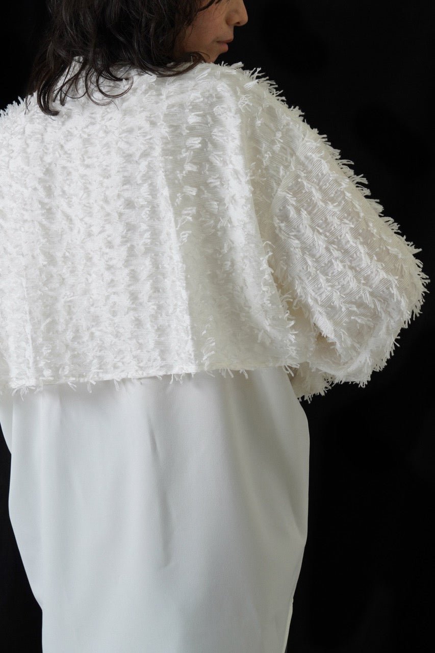 【CYAN 2026 SPRING＆SUMMER VOL.1】フリンジジャカードコンビシャツ - Champdelarose