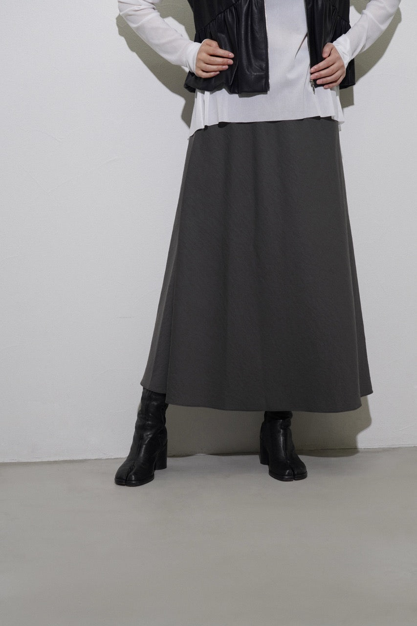【CYAN 2026 SPRING＆SUMMER VOL.1】ヴィンテージツイルフレアスカート - Champdelarose