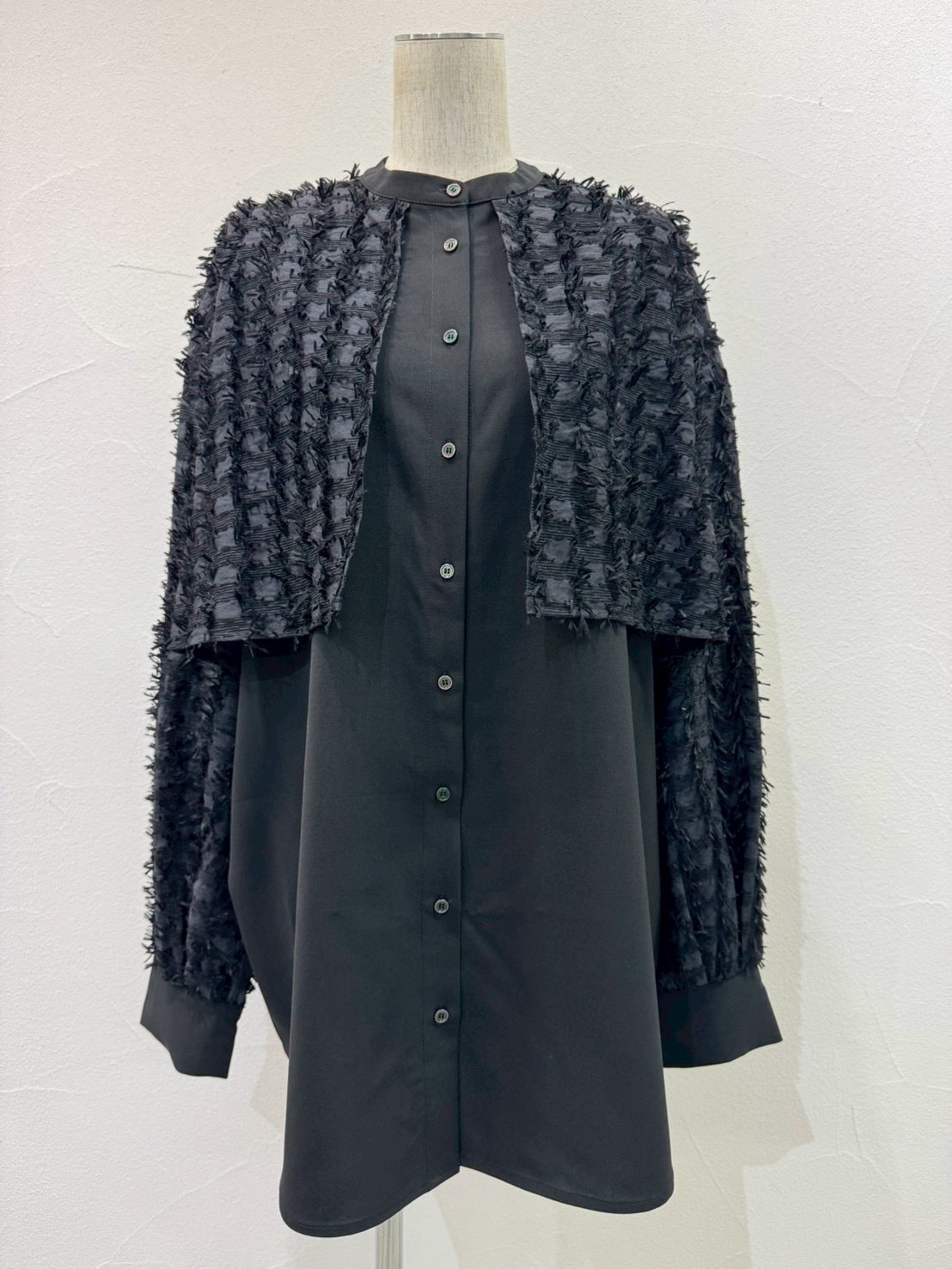 【CYAN 2026 SPRING＆SUMMER VOL.1】フリンジジャカードコンビシャツ - Champdelarose