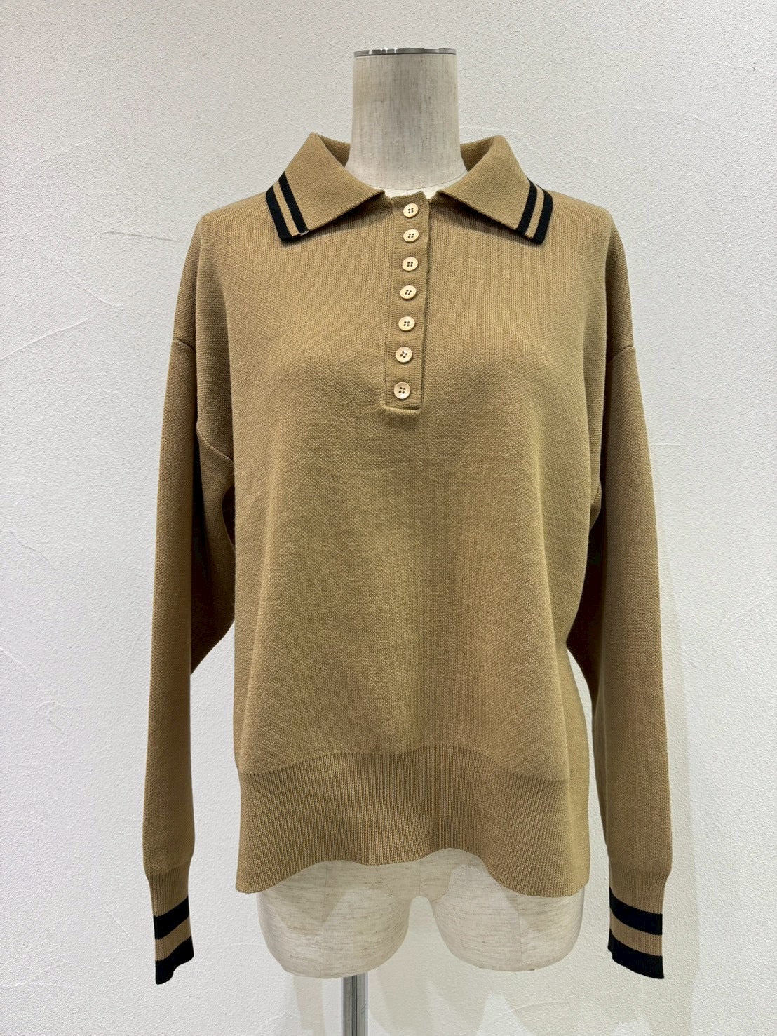 【CYAN 2026 SPRING＆SUMMER VOL.1】プレーティングニットポロ - Champdelarose