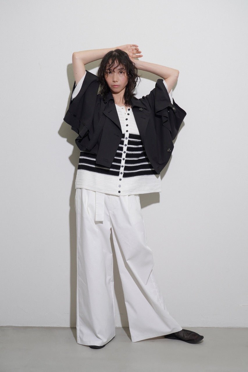 【CYAN 2026 SPRING＆SUMMER VOL.1】オーバーベルトツイルワイド - Champdelarose