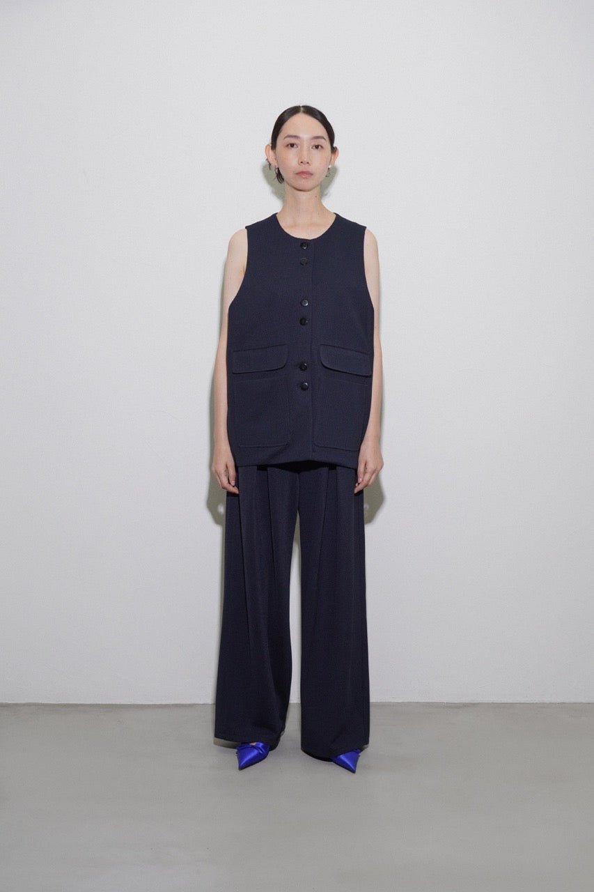 【CYAN 2026 SPRING＆SUMMER VOL.1】4ポケットワッフルハーフベスト - Champdelarose